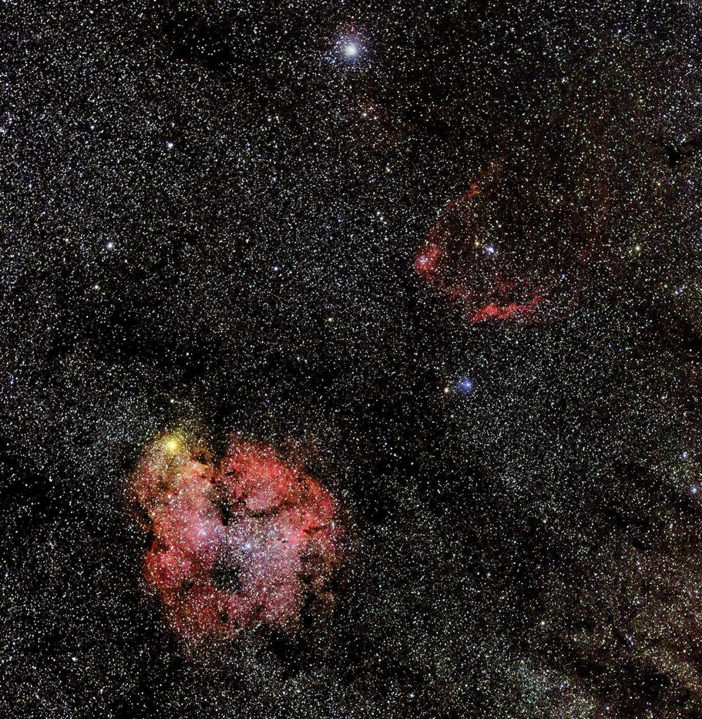 Hmlovina IC 1396 v súhvezdí Cefea. Autor: M. Urbanik, Krajská hvezdáreň v Žiline